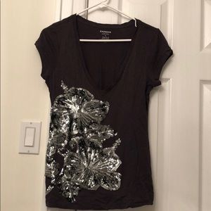⭐️Express Sequin Short Sleeve Tshirt